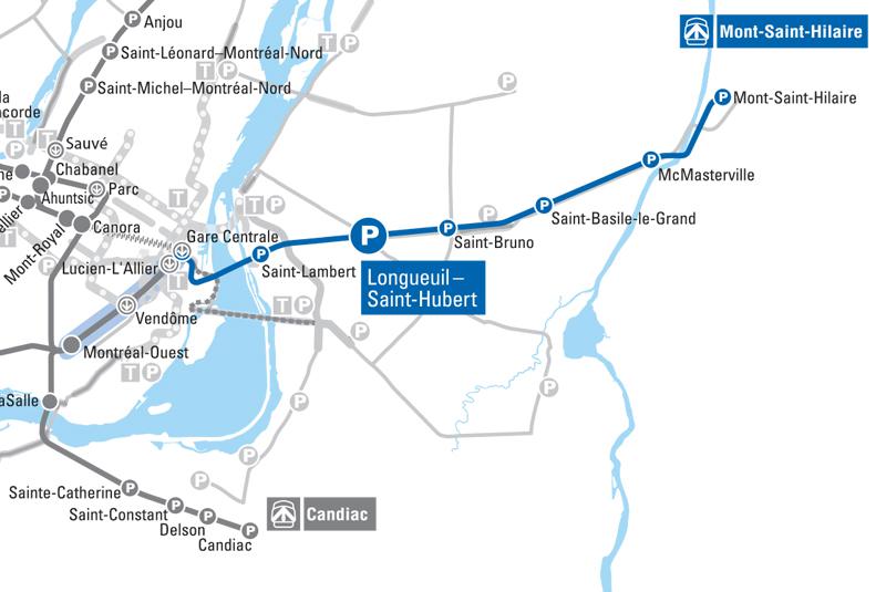 Carte train de banlieu